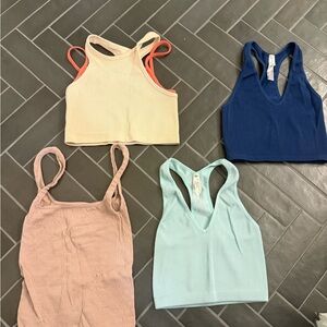 Free people Women's Ribbed Tank Top Set - Multicolor